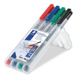 Staedtler® Feinschreiber Universalstift Lumocolor® - non-permanent, M, 4 Farben Staedtler® Box