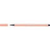 STABILO® Premium-Filzstift - Pen 68 - apricot Faserschreiber hellrosa ca. 1 mm Rundspitze