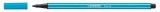 STABILO® Premium-Filzstift - Pen 68 - hellblau Faserschreiber hellblau ca. 1 mm Rundspitze