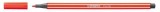 STABILO® Premium-Filzstift - Pen 68 - hellrot Faserschreiber hellrot ca. 1 mm Rundspitze