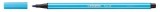 STABILO® Premium-Filzstift - Pen 68 - azurblau Faserschreiber azurblau ca. 1 mm Rundspitze