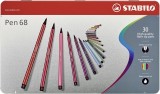 STABILO® Premium-Filzstift - Pen 68 - 30er Metalletui - mit 30 verschiedenen Farben ca. 1 mm