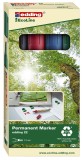 Edding 22 Permanentmarker EcoLine - 1 - 5 mm, 4 Farben sortiert, nachfüllbar Permanentmarker