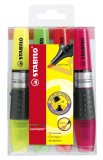 STABILO® Textmarker - LUMINATOR - 4er Pack - gelb, grün, orange, pink Textmarker 2 + 5 mm