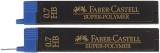 Faber-Castell Feinmine SUPER POLYMER - 0,7 mm, HB, tiefschwarz, 12 Minen Feinmine tiefschwarz 0,7 mm