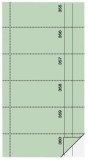 SIGEL Bonbuch - o. Kellner-Nr., 360 Abrisse, SD, hellgrün, 105x200 mm, 2 x 60 Blatt Bonbuch grün