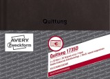 Avery Zweckform® 1735D Quittung MwSt. separat ausgewiesen - A6, SD, MP, fälschungssicher, 2 x 50 Blatt, weiß, gelb