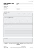 RNK Verlag Bau-Tagesbericht - Block, 3 x 50 Blatt, DIN A4, mit Durchschreibepapier Bautagesbericht