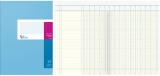 König & Ebhardt Spaltenbuch Kopfleisten-Ausführung - A4, 13 Spalten, 40 Blatt, Schema über 2 Seite
