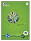 Staufen® green Collegeblock LIN28 - A4, 80 Blatt, 70 g/qm, kariert mit Rand Collegeblock A4 70 g/qm