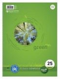 Staufen® green Collegeblock LIN25 - A4, 80 Blatt, 70 g/qm, liniert mit Rand Collegeblock A4 70 g/qm