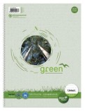 Staufen® green Collegeblock LIN21 - A4, 80 Blatt, 60 g/qm, liniert 100% aus Recycling-Papier A4