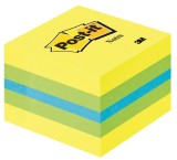 Post-it® Haftnotiz-Würfel Mini - 51 x 51 mm, limone Haftnotiz limone 51 mm 51 mm 400 Blatt