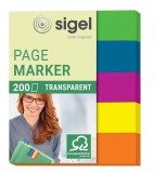 SIGEL Page Marker Folie - 50 x 12 mm, sortiert, 5x 20 Streifen Index Marker 50 mm 12 mm Folie