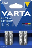 Varta Batterien Ultra Lithium - Micro/AAA, 1,5 V Batterie Micro/LR03/AAA 1,5 Volt Lithium 1100 mAh