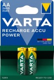 Varta Rechargeable Accu Power - Mignon/AA, 1,2 V, 2600 mAh, 2er Blister Akku Mignon/LR06/AA 1,2 Volt