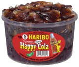Haribo Fruchtgummi - Happy Cola, 150 Stück Fruchtgummi Happy Cola 150 Stück (1.200 g)