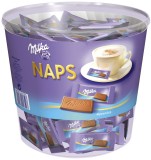 Milka Schokotäfelchen NAPS - Alpenmilch Schokolade Naps-Alpenmilch Dose mit 1 kg