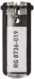 Durable Schlüsselanhänger KEY CLIP - schwarz - Beutel mit 6 Stück Schlüsselanhänger schwarz