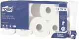 Tork® Premium Toilettenpapier - 3-lagig, extra weich, mit Dekorprägung, hochweiß, 8 Rollen weiß