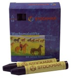 Stockmar Wachsmalstifte - blauviolett - 12 Stifte Wachsmalstifte blauviolett 12 Stück 83 mm 12 mm