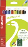 STABILO® Umweltfreundlicher Buntstift - GREENcolors - 18er Pack - mit 18 verschiedenen Farben