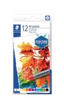 Staedtler® Öl-Pastellkreide karat® - 11 x 70 mm, sortiert, Kartonetui mit 12 Farben Pastellkreide