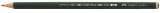 Faber-Castell Bleistift CASTELL® 9000 12er Art Set   Bleistift 8B - 2H grün 12 Stück
