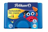 Pelikan® Wachsmalstift 666/8 - 8 Farben sortiert, rund, Box mit 8 Stiften + 1 Schaber sortiert