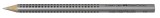FABER-CASTELL Buntstift Jumbo GRIP - silber ergonomische Dreikantform mit Namensfeld Farbstift 4 mm