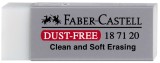 Faber-Castell Radierer DUST-FREE, aus Kunststoff Radierer weiß 22 x 12 x 62 mm