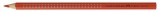 FABER-CASTELL Buntstift Colour GRIP - scharlachrot ergonomische Dreikantform mit Namensfeld 3 mm