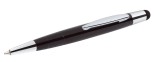 WEDO® Kugelschreiber Touch Pen Mini schwarz Mehrsystemstift 2-in-1 Kugelschreiber schwarz glänzend