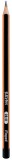 Maped® Bleistift BLACKPEPS - 2B, schwarz/orange Bleistift 2B Dreikantform schwarz/orange 175 mm
