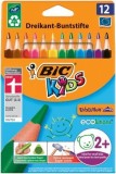 BiC® Buntstift Kids ECOlutions EVOLUTION Triangle - Kartonetui à 12 Farben sortiert Farbstiftetui