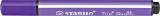 STABILO® Gefederter Dreikant-Filzstift - Trio Scribbi - Einzelstift - violett Faserschreiber
