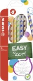 STABILO® Ergonomischer Buntstift für Rechtshänder - EASYcolors - 6er Pack - mit 6 verschiedenen Farben
