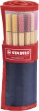 STABILO® Fineliner point 88® Etui - 25er Rollerset - mit 25 verschiedenen Farben Finelineretui