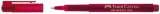 Faber-Castell Fineliner BROADPEN 1554 - 0,8 mm, rot (dokumentenecht) Fineliner rot 0,8 mm