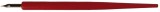 Standardgraph Federhalter mit Feder HI-801, Holz, rot Federhalter
