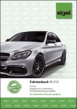 SIGEL Fahrtenbuch für Pkw - mit Klammerheftung, A5, 32 Blatt Fahrtenbuch DIN A5 32 Blatt Buch