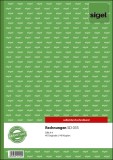 SIGEL Rechnungen - A4, 1. und 2. Blatt bedruckt, SD, MP, 2 x 40 Blatt Abheftlochung Rechnungen A4