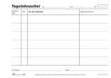 RNK Verlag Tagelohnzettel - Block, 100 Blatt, DIN A5 quer, breite Spalten A5 quer 100 Blatt