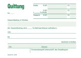 RNK Verlag Quittung MwSt. - A6 quer, 50 Blatt, DIN A6 quer mit gesonderten Mehrwertsteuerausweis