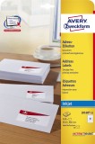 Avery Zweckform® J8160-25 Adress-Etiketten (A4, Papier matt, 525 Stück, 63,5 x 38,1 mm) 25 Blatt weiß