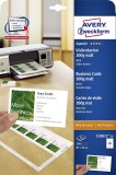 Avery Zweckform® C32011-25 Superior Visitenkarten, 85 x 54 mm, einseitig beschichtet - matt, 25 Blatt/250 Stück
