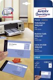 Avery Zweckform® C32015-25 Premium Visitenkarten, 85 x 54 mm, Inkjet-Spezialbeschichtung beidseitig - matt, 25 Blatt/200 Stück