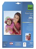 SIGEL Inkjet Fotopapier Ultra - A4, seidenmatt, 260 g/qm, 20 Blatt Fotopapier A4 A4 Inkjet