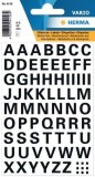 Herma 4158 Buchstaben-Etiketten - A-Z, 10 mm, wetterfest, schwarz Buchstabenetiketten A-Z 10 mm
