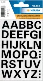 Herma 4163 Buchstaben-Etiketten - A-Z, 15 mm, wetterfest, schwarz Buchstabenetiketten A-Z 15 mm